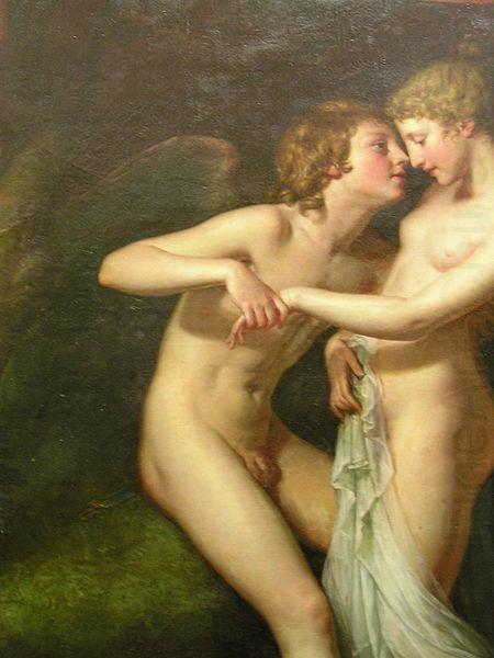 Hugh Douglas Hamilton Cupid and Psyche in the natural bower china oil painting image